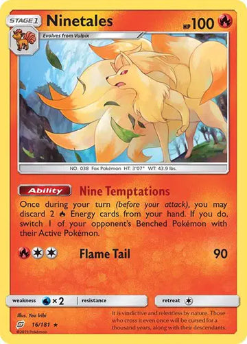 Sun & Moon Team Up 16/181 Ninetales