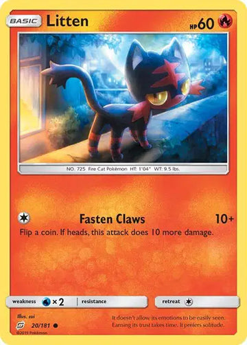 Sun & Moon Team Up Common 20/181 Litten