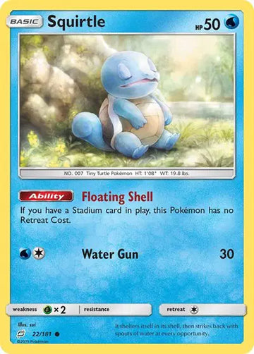 Sun & Moon Team Up 22/181 Squirtle Common
