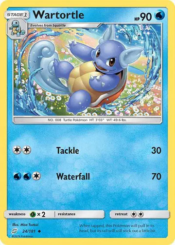 Sun & Moon Team Up 24/181 Wartortle Uncommon