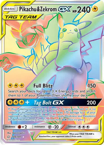 Team Up 184 Pikachu & Zekrom GX (Secret)