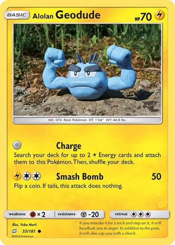 Sun & Moon Team Up Common 35/181 Alolan Geodude