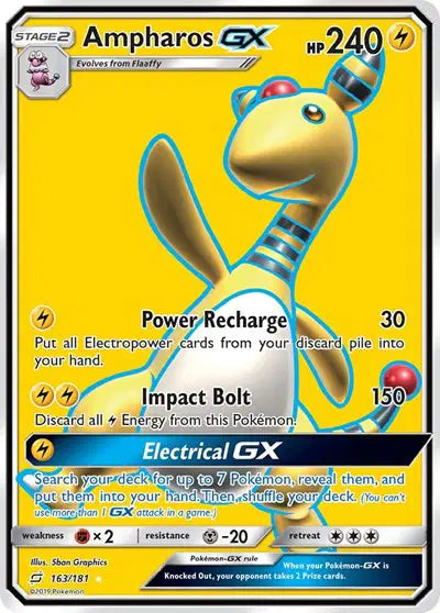 Team Up 163 Ampharos GX (Full Art)