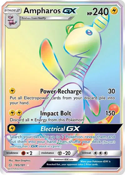 Team Up 185 Ampharos GX (Secret)