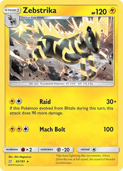 Sun & Moon Team Up 45/181 Zebstrika