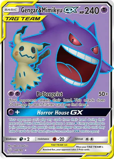 Team Up 164 Gengar & Mimikyu GX (Full Art)