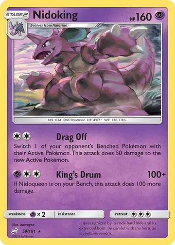 Sun & Moon Team Up 59/181 Nidoking