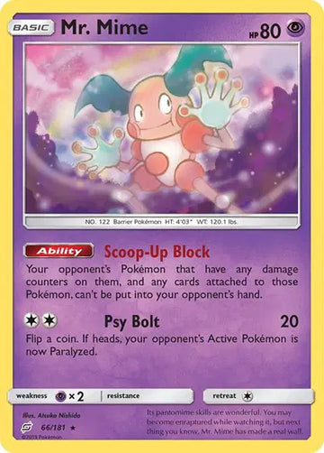 Sun & Moon Team Up 66/181 Mr. Mime