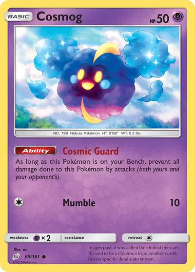 Sun & Moon Team Up Common 69/181 Cosmog
