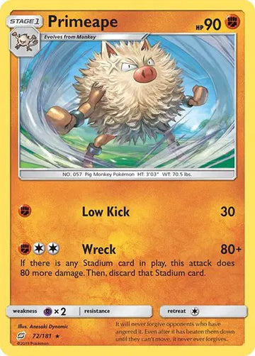 Sun & Moon Team Up 72/181 Primeape