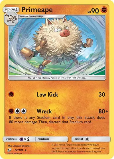 Sun & Moon Team Up 72/181 Primeape