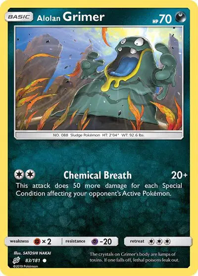Sun & Moon Team Up Common 83/181 Alolan Grimer