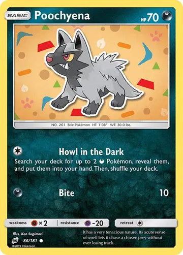Sun & Moon Team Up Common 86/181 Poochyena