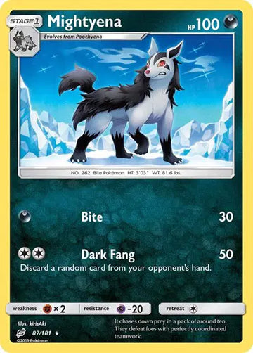 Sun & Moon Team Up 87/181 Mightyena