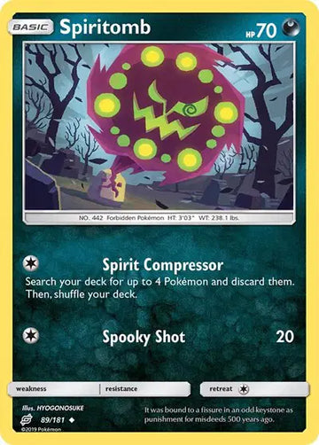 Sun & Moon Team Up 89/181 Spiritomb