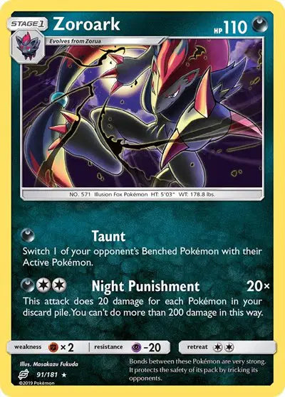 Sun & Moon Team Up 91/181 Zoroark