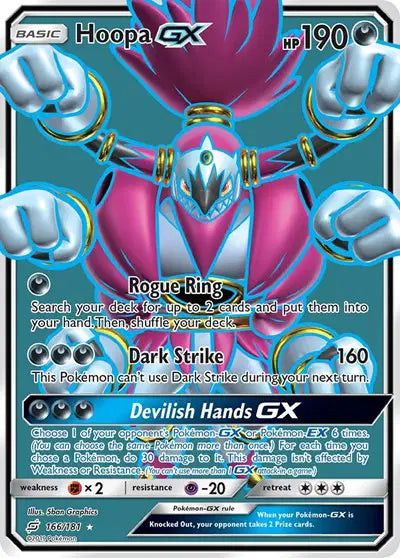 Sun & Moon Team Up 166/181 Hoopa GX (Full Art)
