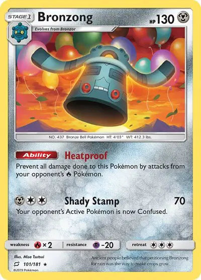 Sun & Moon Team Up 101/181 Bronzong
