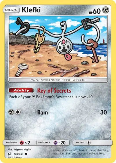 Sun & Moon Team Up Common 110/181 Klefki