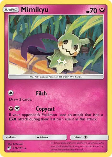 Sun & Moon Team Up 112/181 Mimikyu