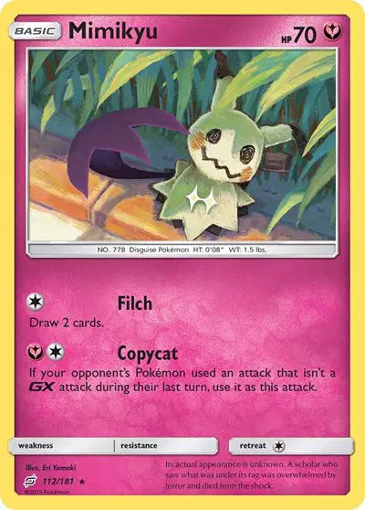Sun & Moon Team Up 112/181 Mimikyu