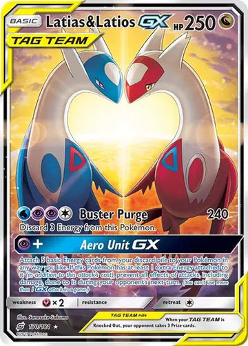 Team Up 170 Latias & Latios GX (Alternate Full Art)