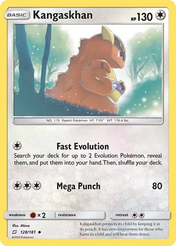Sun & Moon Team Up Uncommon 128/181 Kangaskhan