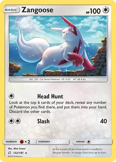 Sun & Moon Team Up 132/181 Zangoose