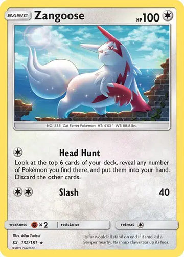 Sun & Moon Team Up 132/181 Zangoose