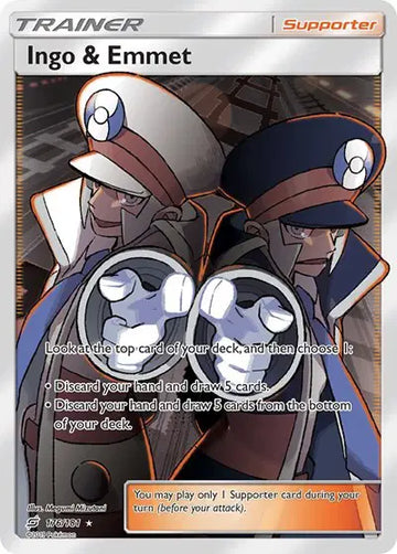 Sun & Moon Team Up 176/181 Ingo & Emmet (Full Art)