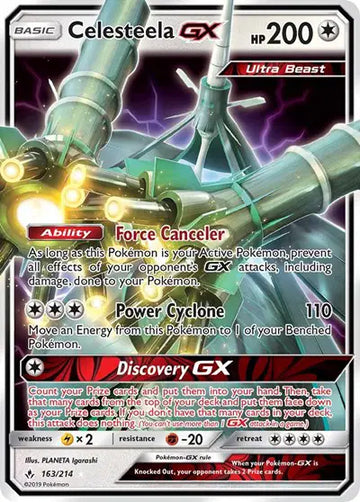 Sun & Moon Unbroken Bonds 163/214 Celesteela GX