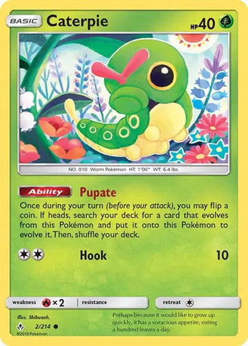 Sun & Moon Unbroken Bonds 2/214 Caterpie