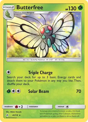 Sun & Moon Unbroken Bonds 4/214 Butterfree