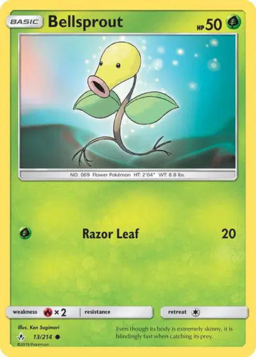 Sun & Moon Unbroken Bonds 13/214 Bellsprout