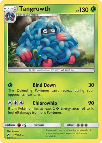 Sun & Moon Unbroken Bonds 17/214 Tangrowth