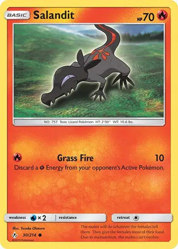 Sun & Moon Unbroken Bonds 30/214 Salandit