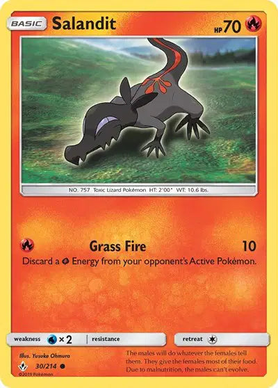 Sun & Moon Unbroken Bonds 30/214 Salandit