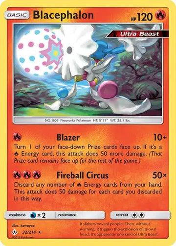 Sun & Moon Unbroken Bonds 32/214 Blacephalon