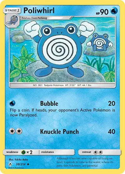 Sun & Moon Unbroken Bonds 38/214 Poliwhirl