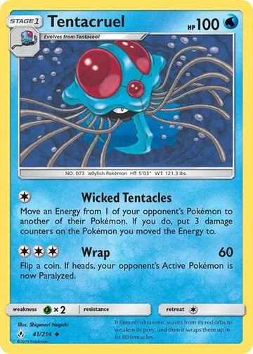 Sun & Moon Unbroken Bonds 41/214 Tentacruel