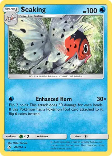 Sun & Moon Unbroken Bonds 49/214 Seaking