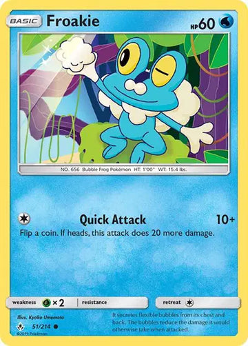 Sun & Moon Unbroken Bonds 51/214 Froakie