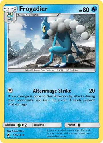 Sun & Moon Unbroken Bonds 52/214 Frogadier