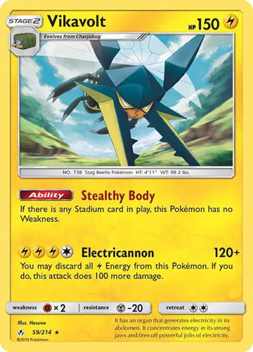 Sun & Moon Unbroken Bonds 59/214 Vikavolt