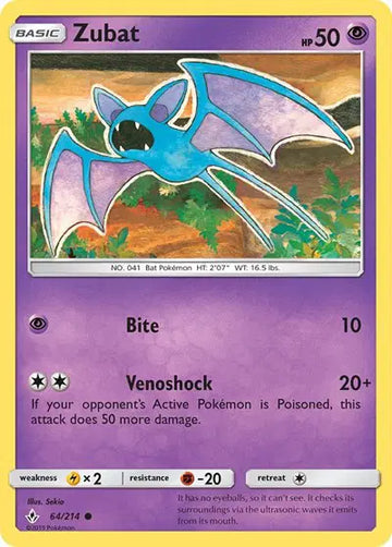 Sun & Moon Unbroken Bonds 64/214 Zubat