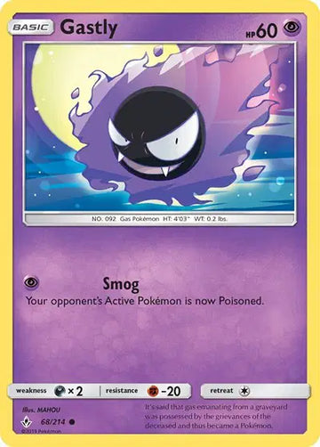 Sun & Moon Unbroken Bonds 68/214 Gastly (68)