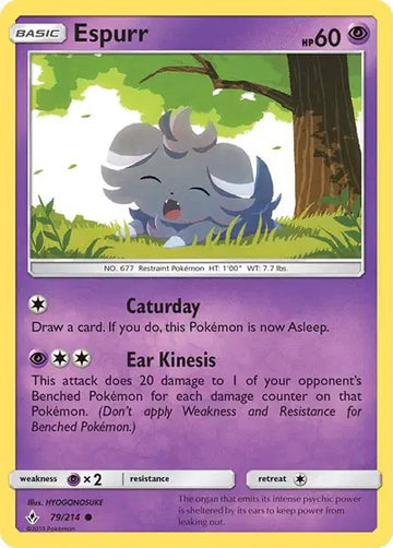 Sun & Moon Unbroken Bonds 79/214 Espurr