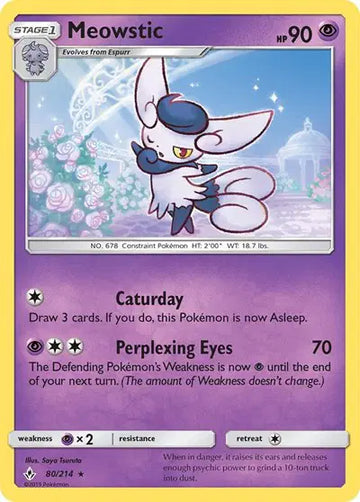 Sun & Moon Unbroken Bonds 80/214 Meowstic