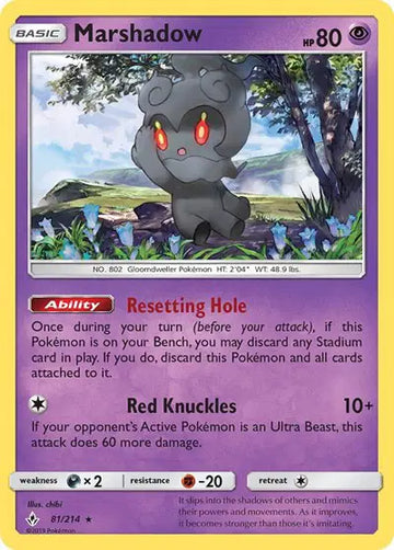 Sun & Moon Unbroken Bonds 81/214 Marshadow