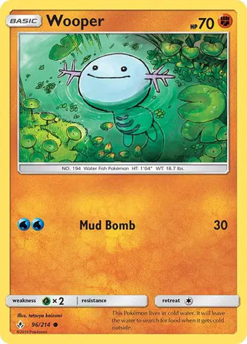 Sun & Moon Unbroken Bonds 96/214 Wooper